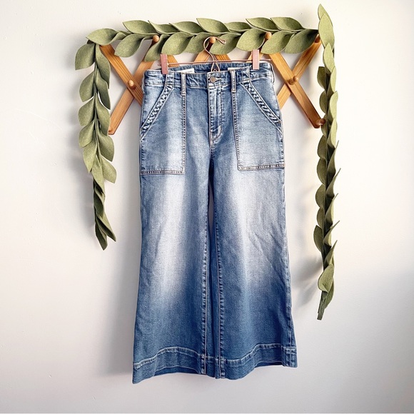 Anthropologie Denim - Pilcro and the Letterpress Wide Leg Cropped Jeans
